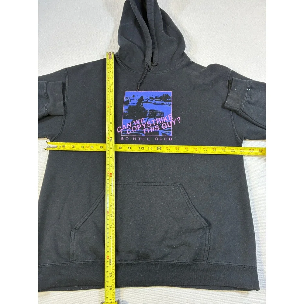 PewDiePie‎ Eighty Mill Club Hoodie Black M Graphic Demonetized Limited Edition
